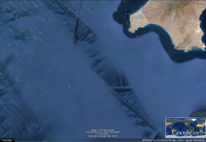 Túneles submarinos cerca de la Isla Cedros, Baja California, México