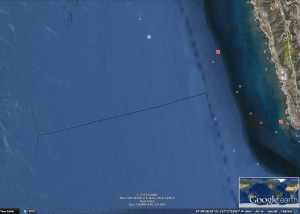 Túnel submarino artificial saliendo de una galería bajo la placa tectónica americana hacia el Pacífico?