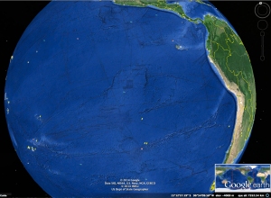 Qué es ese rectángulo que se encuentra en el centro del Pacífico?